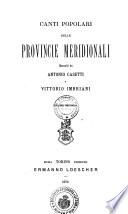 Canti popolari delle provincie meridionali