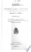 Canti popolari umbri raccolta a Gubbio e illustrati