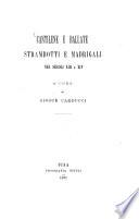 Cantilene e ballate strambotti e madrigali nei secoli XIII e XIV