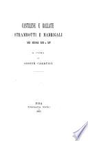 Cantilene e ballate, strambotti e madrigali nei secoli XIII e XIV