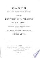 Canto estratto da un poema inedito intitolato L'inferno e il paradiso