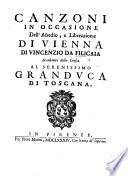 Canzoni in occasione dell'assedio e liberazione di Vienna, etc