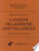 Canzoni villanesche and villanelle