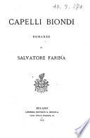 Capelli biondi romanzo di Salvatore Farina