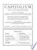 Capitolium rassegna mensile del Governatorato