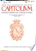 Capitolium rassegna mensile del Governatorato