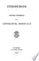 Caratteri fondamentali della letteratura medievale