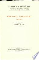 Careggi Paretiani 1892-1923