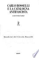 Carlo Rosselli e la Catalogna antifascista
