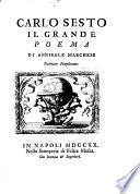 Carlo sesto il grande, poema