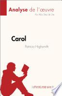 Carol de Patricia Highsmith (Analyse de l'œuvre)