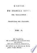 Cartas de Isabela Sofía de Valliere