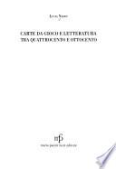 Carte da gioco e letteratura tra Quattrocento e Ottocento