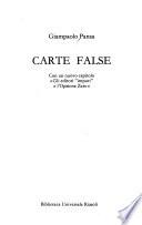 Carte false