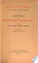 Carteggi di Bettino Ricasoli