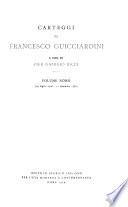 Carteggi di Francesco Guicciardini