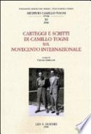 Carteggi e scritti di Camillo Togni sul Novecento internazionale