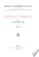 Carteggi Verdiani