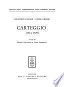 Carteggio (1714-1729)