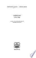 Carteggio (1753-1786)