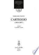 Carteggio (1818-1847)