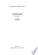 Carteggio (1902-1953)