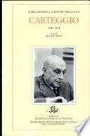 Carteggio: 1906-1974