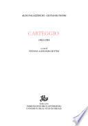 Carteggio, 1912-1933
