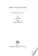 Carteggio: 1940-1955