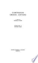 Carteggio Croce-Antoni