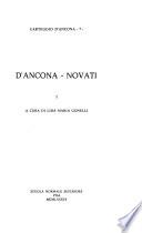 Carteggio D'Ancona: D'Ancona-Novati