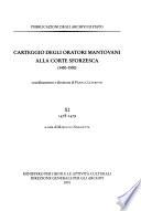 Carteggio degli oratori mantovani alla corte sforzesca (1450-1500): 1478-1479