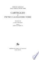 Carteggio di Pietro e Alessandro Verri