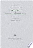 Carteggio di Pietro e Alessandro Verri