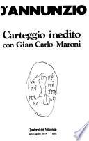 Carteggio inedito con Gian Carlo Maroni
