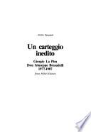 Carteggio inedito
