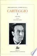 Carteggio, vol. I