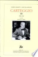 Carteggio, vol. III