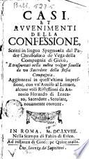 Casi et avvenimenti della confessione