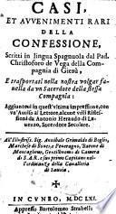 Casi et avvenimenti rari della Confessione