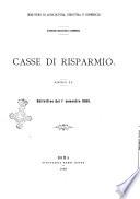 Casse di risparmio bollettino
