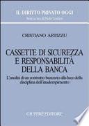Cassette di sicurezza e responsabilità della banca