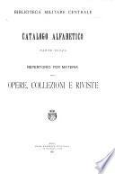 Catalogo alfabetico ...