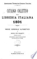 Catalogo collettivo della libreria italiana