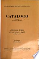 Catalogo, compilato dal dott