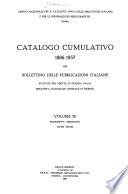 Catalogo cumulativo, 1886-1957 del Bollettino delle pubblicazioni italiane