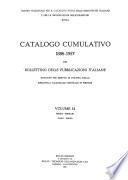 Catalogo cumulativo 1886-1957 del Bollettino delle publicazioni italiane ricevute per diritto di stampa dalla Biblioteca nazionale centrale di Firenze