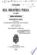 Catalogo da Biblioteca Publica Municipal do Porto