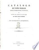Catalogo de' papiri egiziani della Biblioteca Vaticana e notizia più estesa di uno d'essi