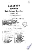 Catalogo de' socii dell'Accademia Pontaniana 20 aprile 1846